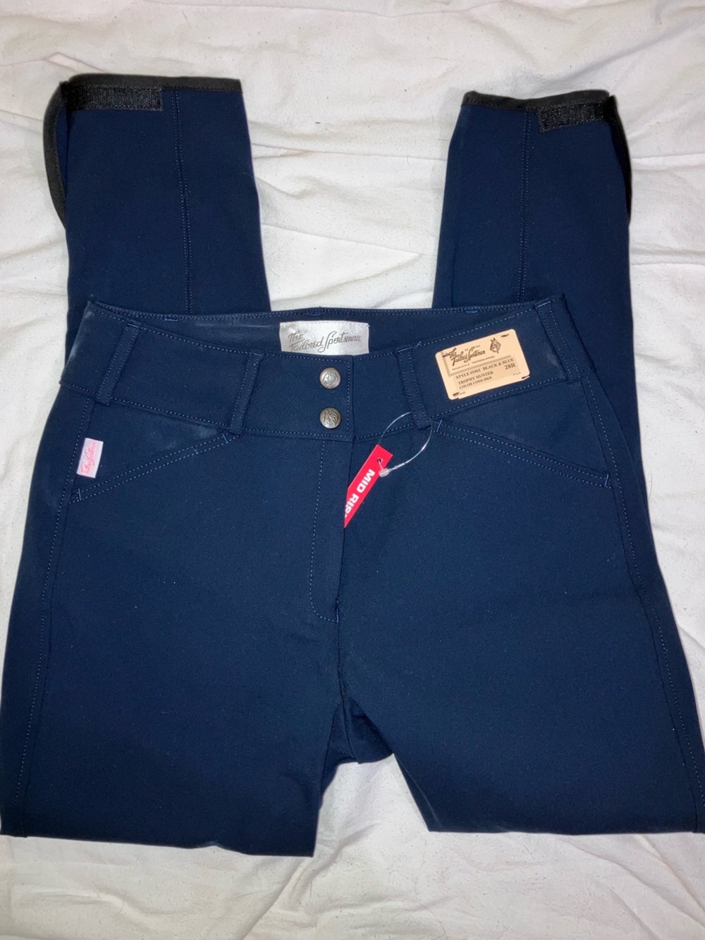 Tailored Sportsman NEW Trophy Hunter Horse Riding Breeches Pants Size 28R Blue - Picture 4 of 12